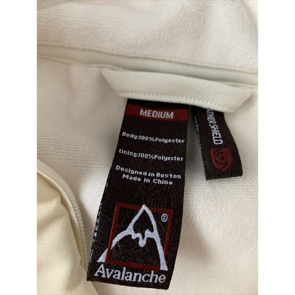 Avalanche Sz M Weather shield Water Resistant Fleece Lined‎ Beige Plaid Jacket - Picture 5 of 8